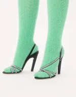 Valentino Dans Le Foyer Satin Sandal With Crystals 105Mm - Image 6